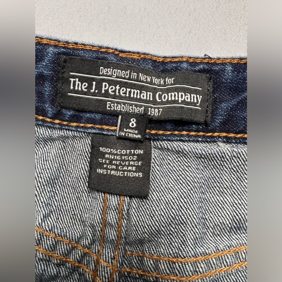 The J. Peterman Company Denim Button Skirt - Picture 7 of 7